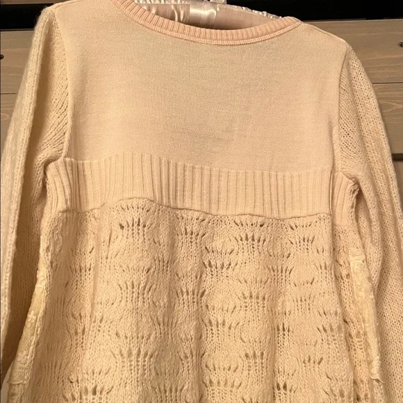 Free People Cream Lace Cardigan - Picture 5 of 8